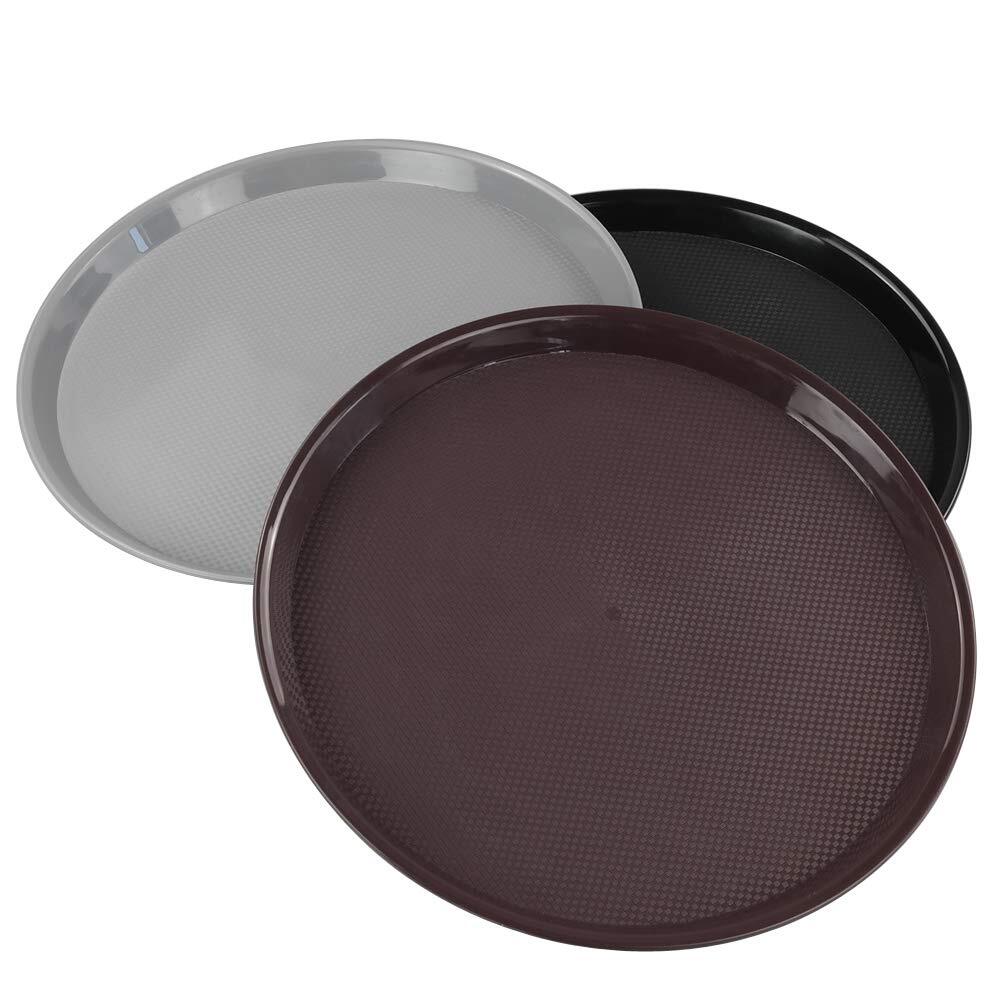 Plastic Round Serving Trays 3 Packs