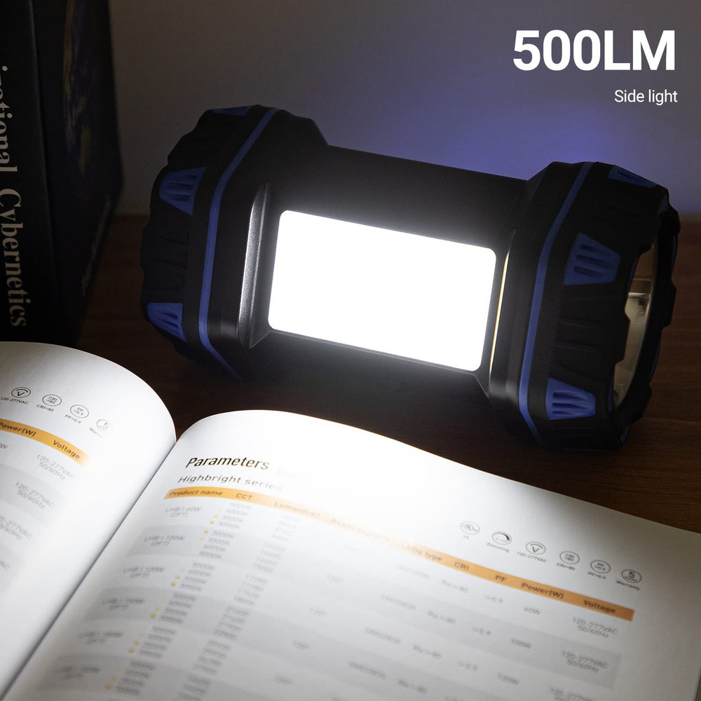 Led Camping Lantern Rechargeable, Flashlight 1500LM, 8 1PACK, Blue
