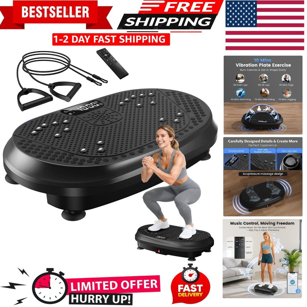 Advanced Vibration Plate for Lymphatic Drainage - Compact, Durable, and Stylish