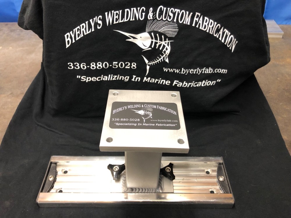 One Downrigger Pedestal 4'' Tall Track Mount