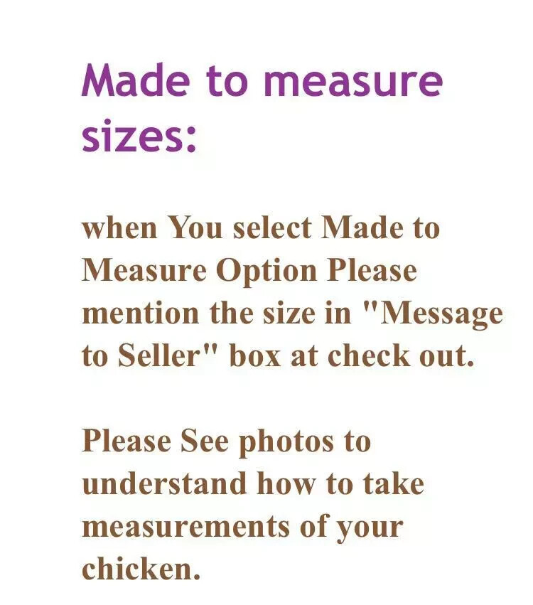 Elasticated Chicken Saddle Apron Hen Feather Protector Ducks Poultry | Egg Layer