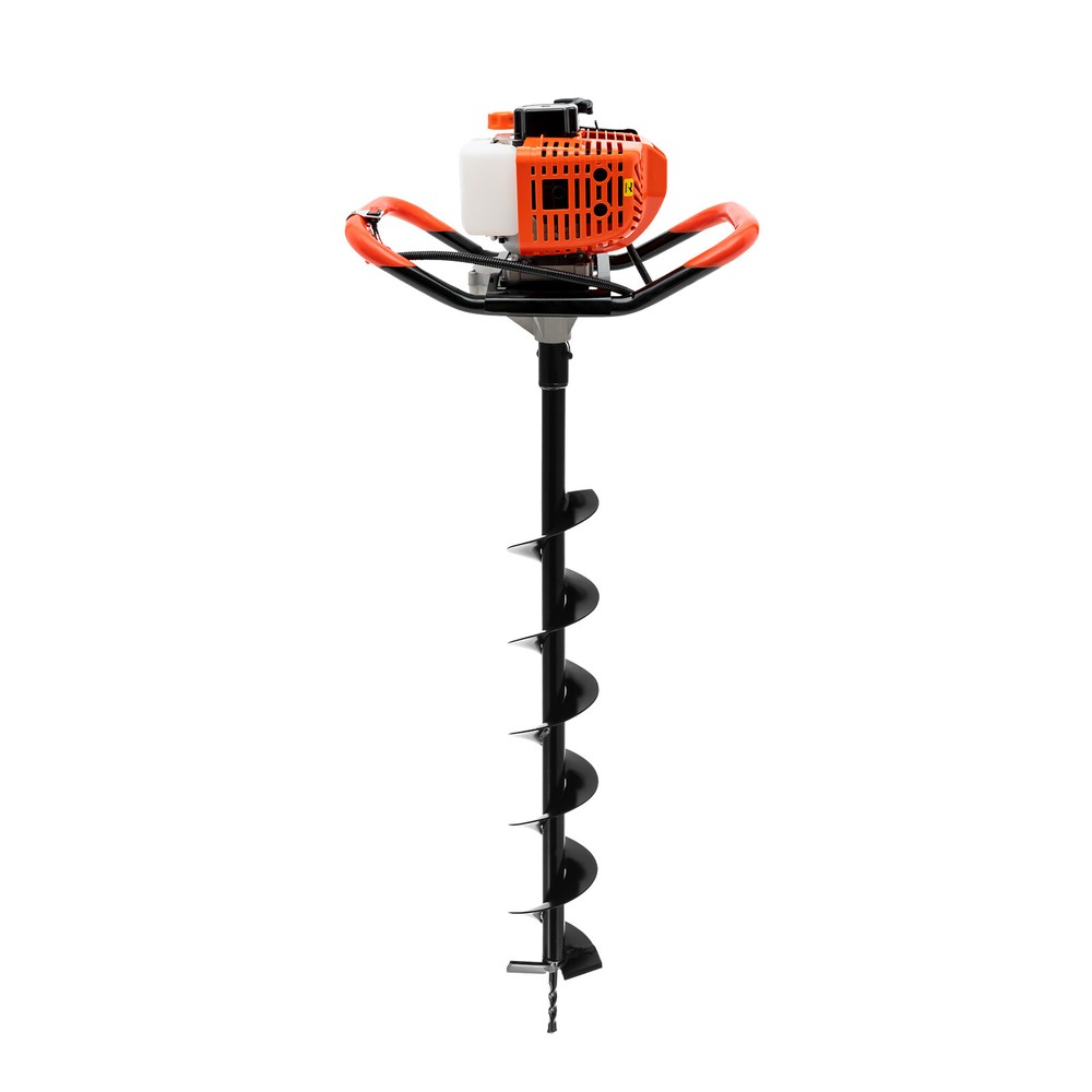 52cc Two-Stroke Auger Post Hole Digger with 3 Drill Bits for Efficient Digging