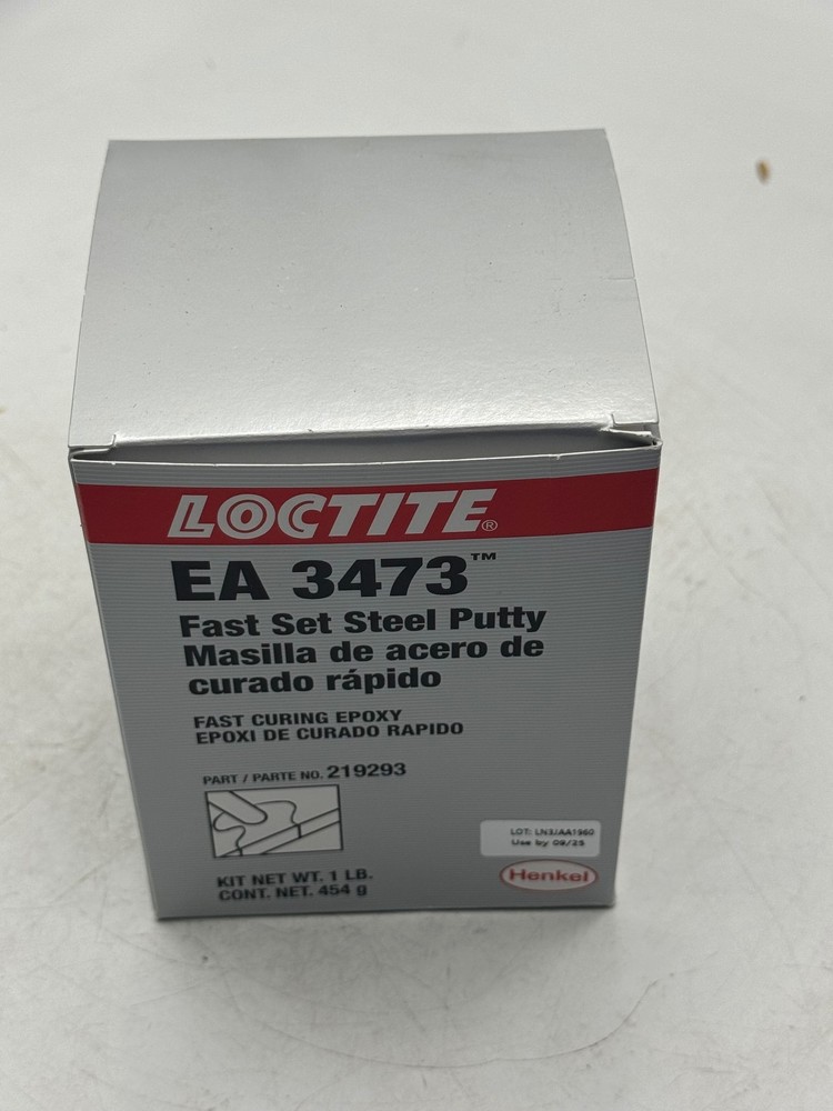Loctite EA 3473 Fast Set Steel Putty Epoxy Kit 1lb USE BY 9/25