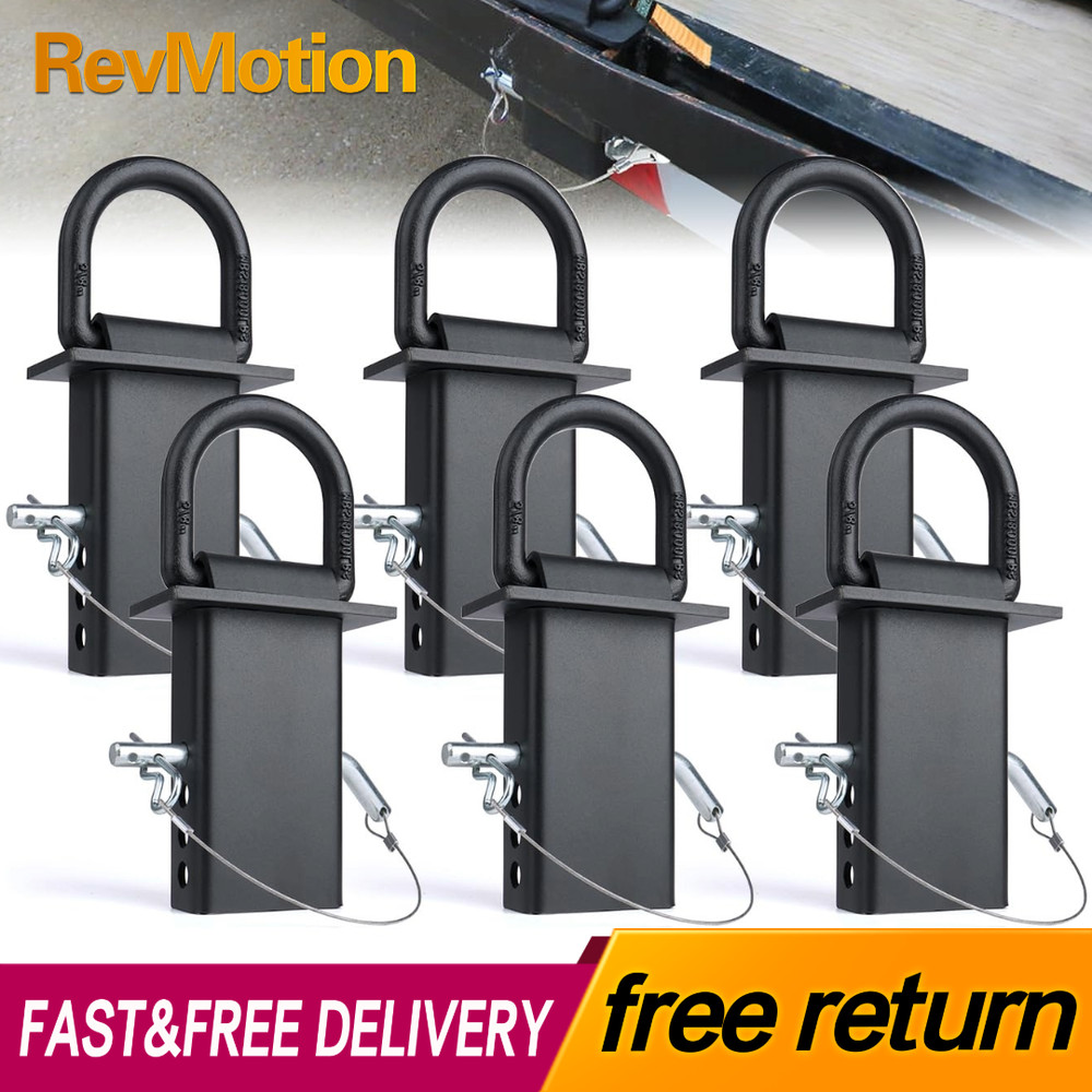 2x4 Stake Pocket D Rings Heavy Duty Trailer Tie Downs 18000lb Capacity (6 pack)