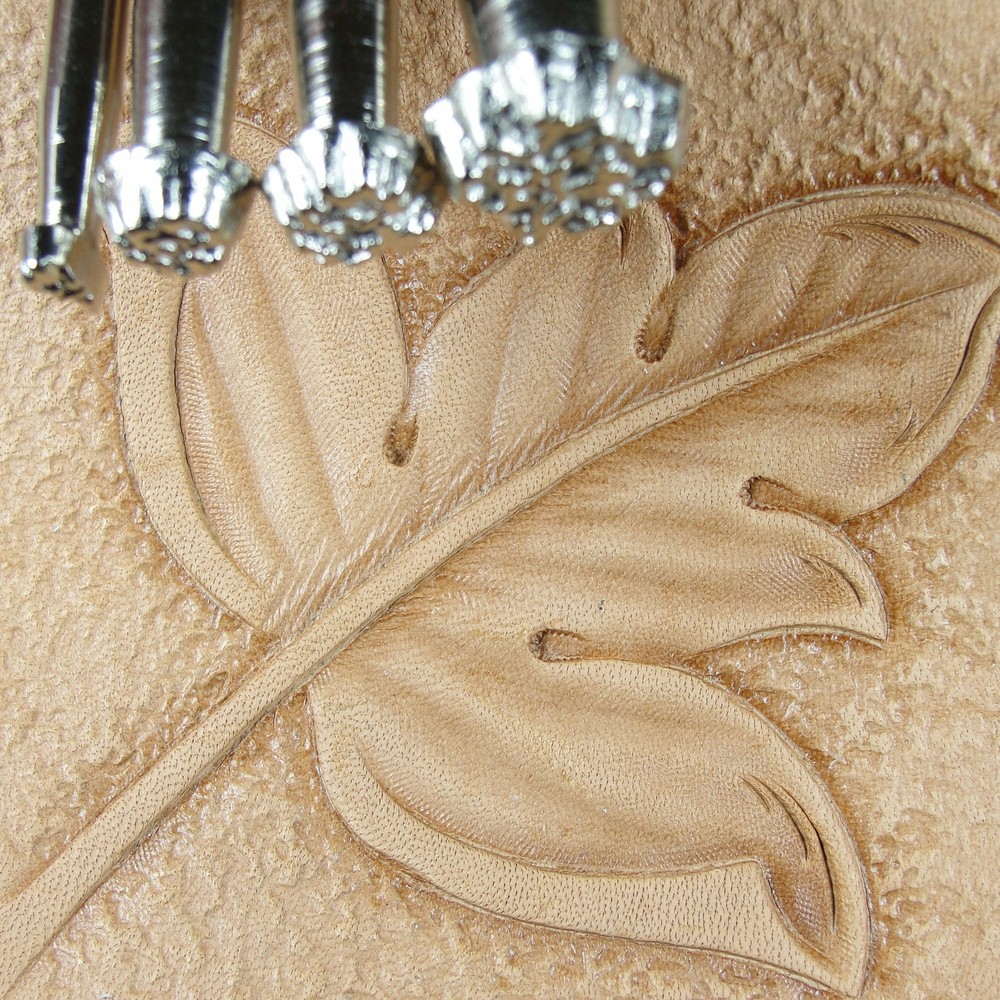 Leather Stamping Tools - 4-Piece Background Stamp Set