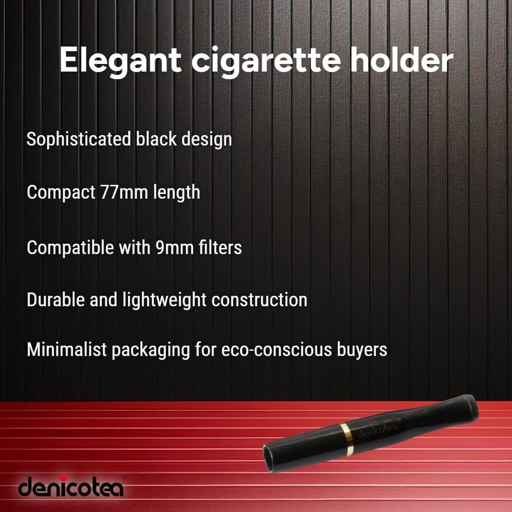 Denicotea Cigarette Holder Black/Gold