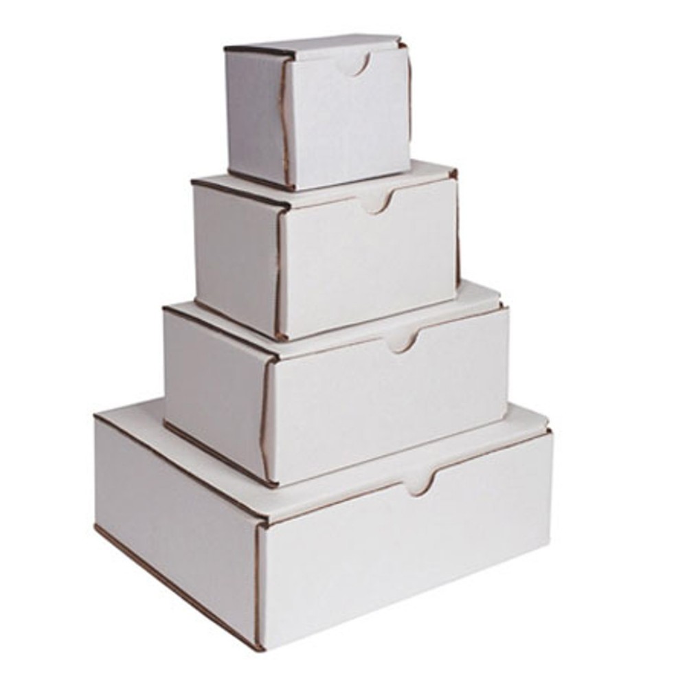 Sirchie Corrugated White Folding Evidence Boxes, 3x3x3", 10 Each