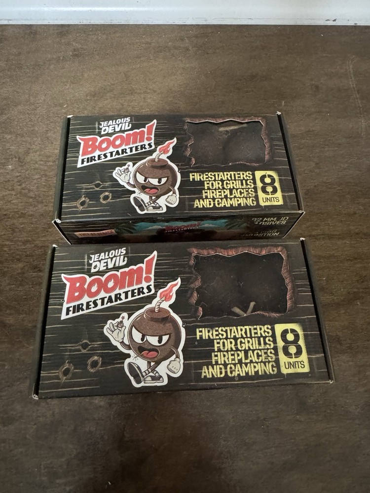 2 Pack JEALOUS DEVIL Organic Charcoal Firestarter 8 unites each