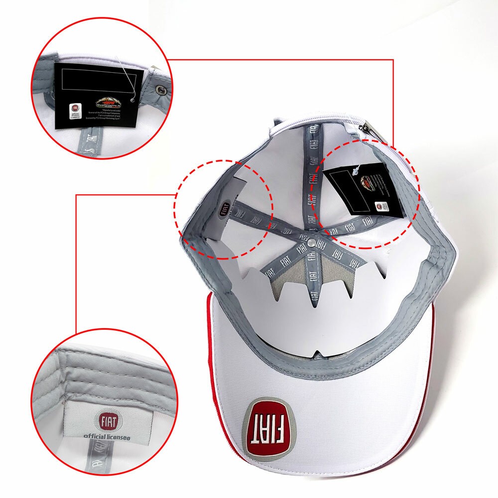 Fiat White Curved Brim Hat