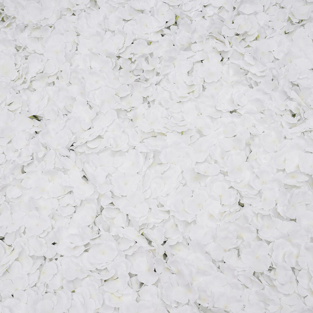 20Pcs Flower Panel White Artificial Flower Wall Panel Flower Backdrop Wall Decor