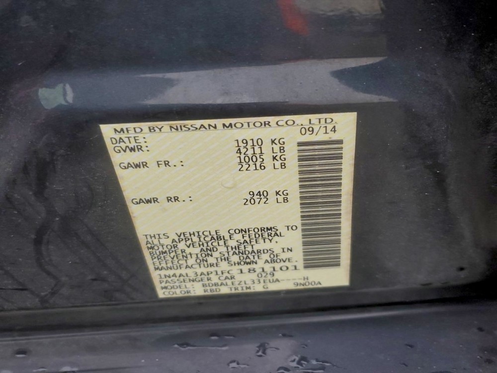 ALTIMA 2015 Glove Box 4927447