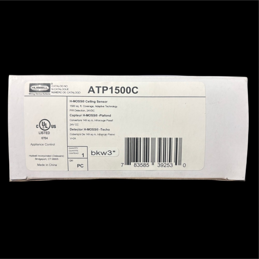Hubbell ATP1500c Ceiling Mount Sensor, Occupancy