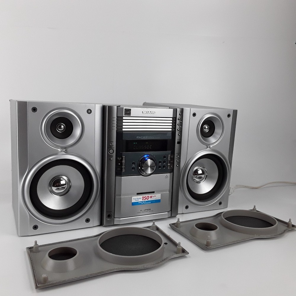 Sharp XL-HP505 5-Disc CD Changer Cassette AM FM Radio Micro Component System