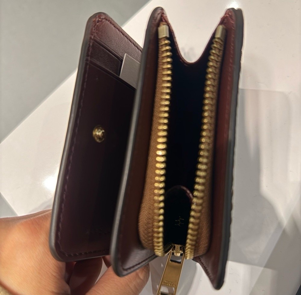 NWT Marc Jacobs Groove Mini Compact Wallet -cognac
