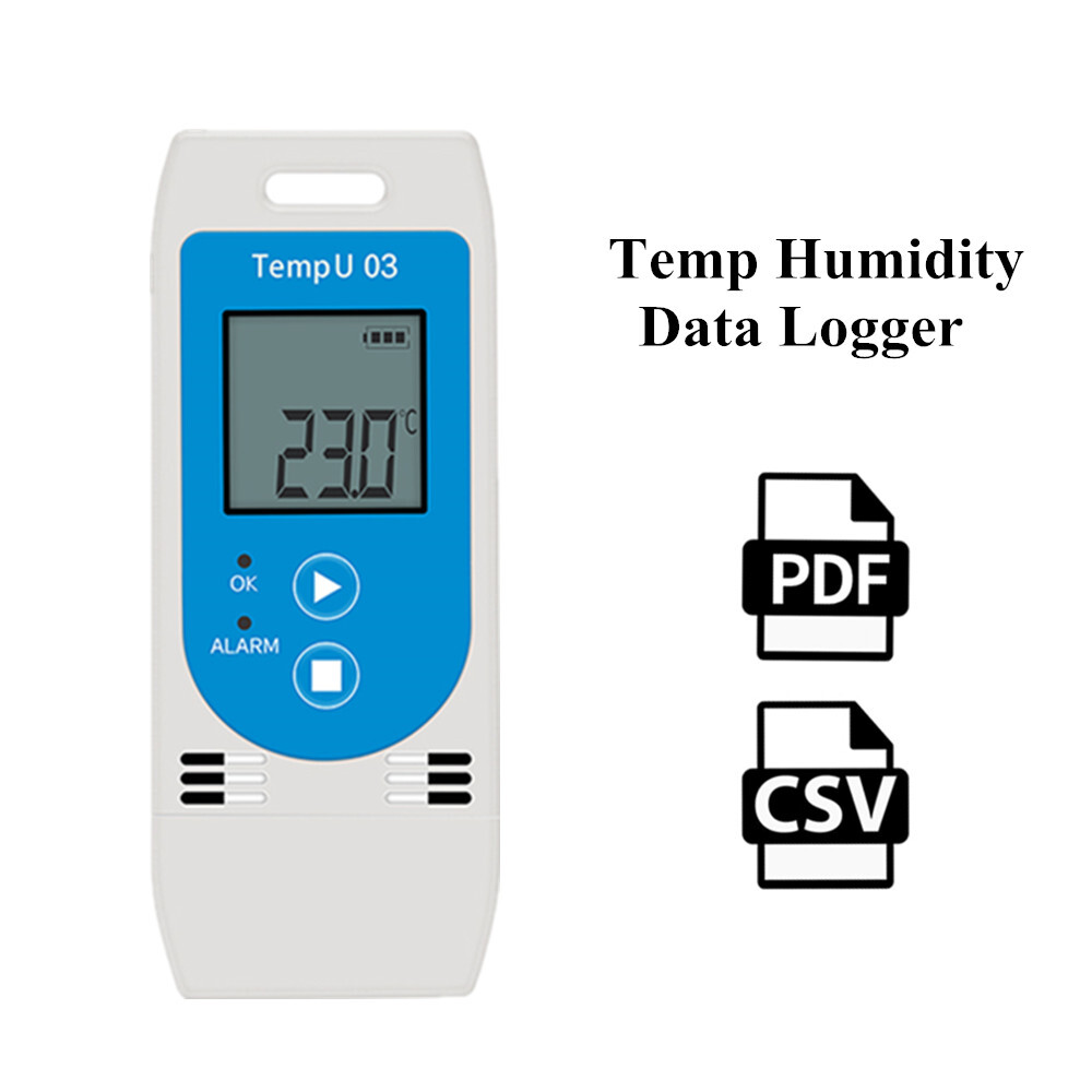 Data logger USB Temperature Humidity 32000 Points Recorder Capacity Reusable