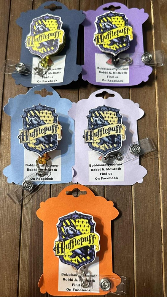 Hufflepuff badge reels