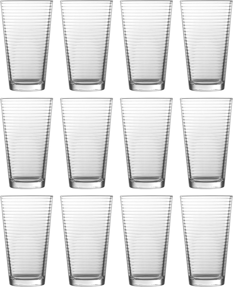 Basics Arcade Everyday 12 Pack Set Glassware Kitchen and Barware Great For: Beer