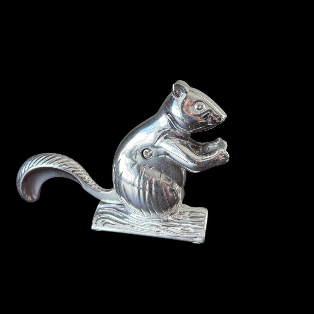 1970's Pressed Aluminum Squirrel Nutcracker 5 1/2" x 8 1/2"