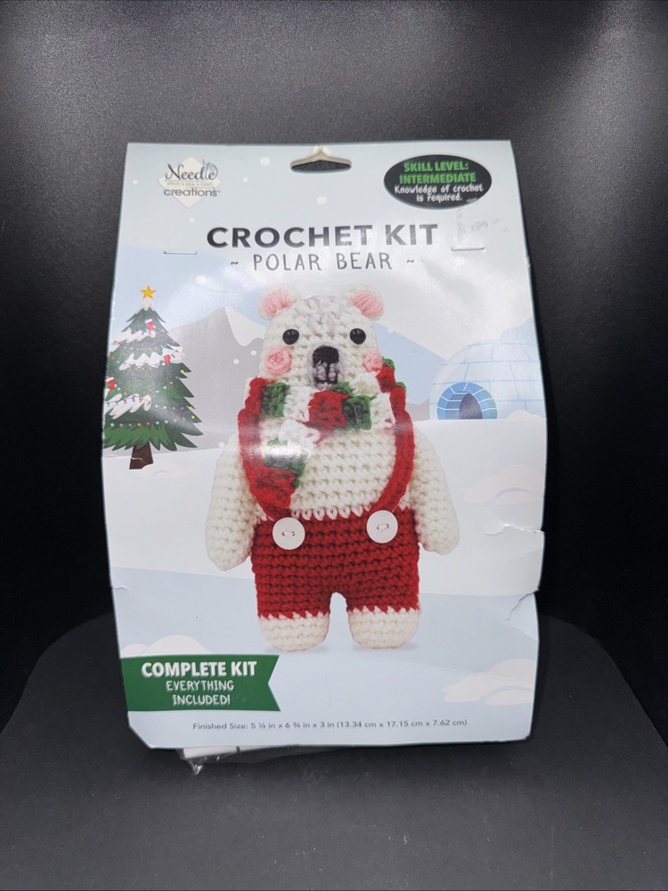 Needle creations Complete Crochet kit Polar Bear Skill level Intermediate