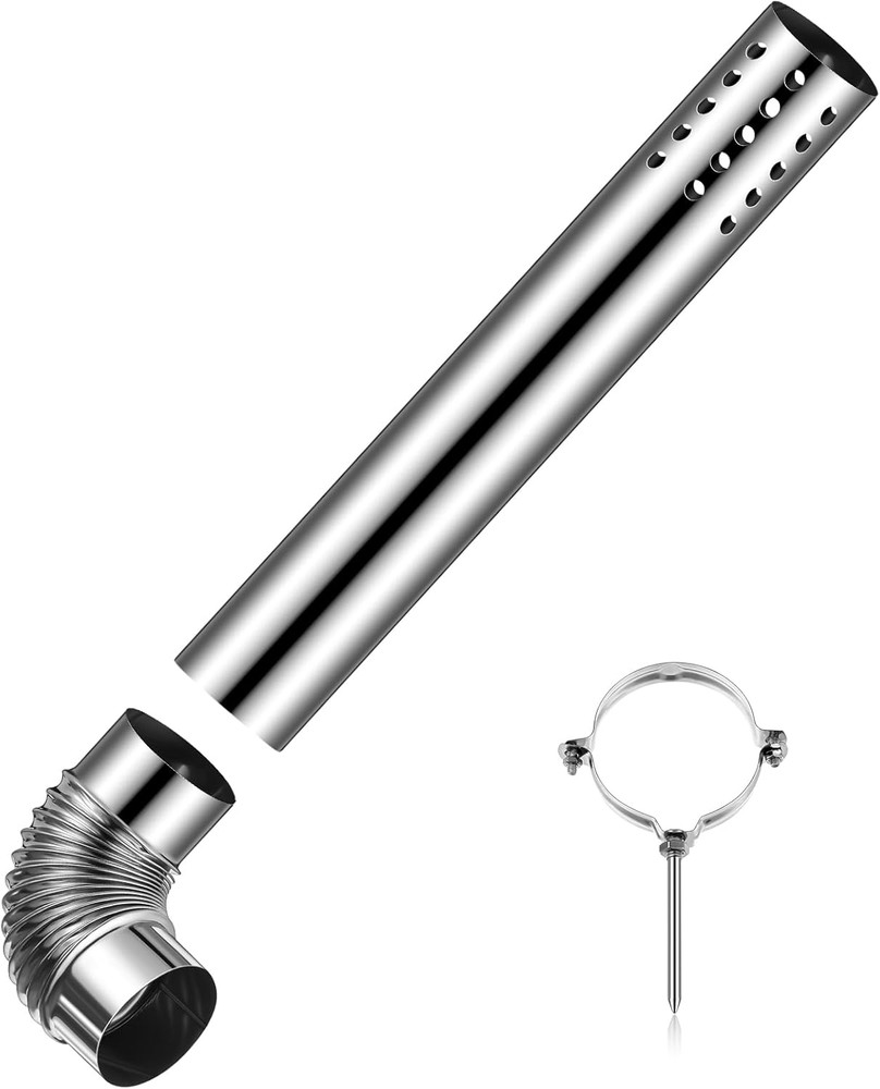 Stainless Steel Direct Vent Pipe Kit for Tankless Water Heater of 3" Od Elbow an