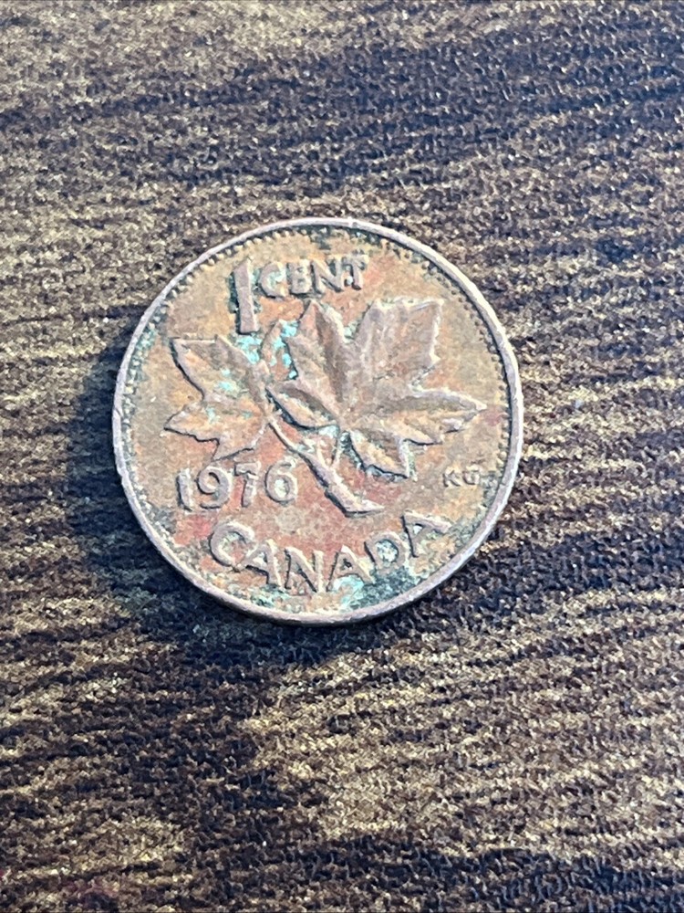 1976 Canada 1 One Cent Actual Coin TK9714*