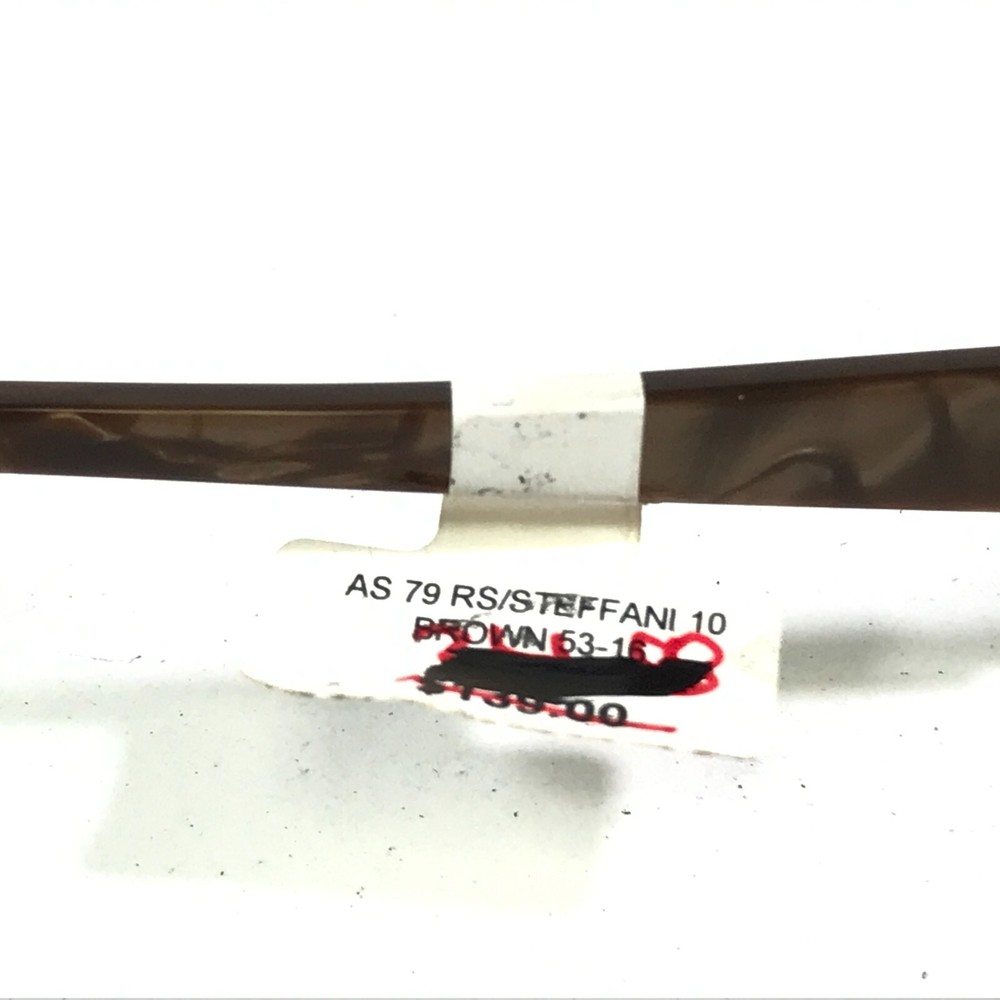 Roberto Steffani AS 79 COL 10 Eyeglasses Frames Brown Rectangular 53-16-135