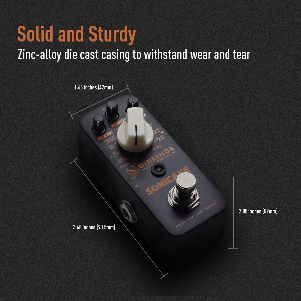 SONICAKE Modulation Pedal Guitar Phaser Flanger