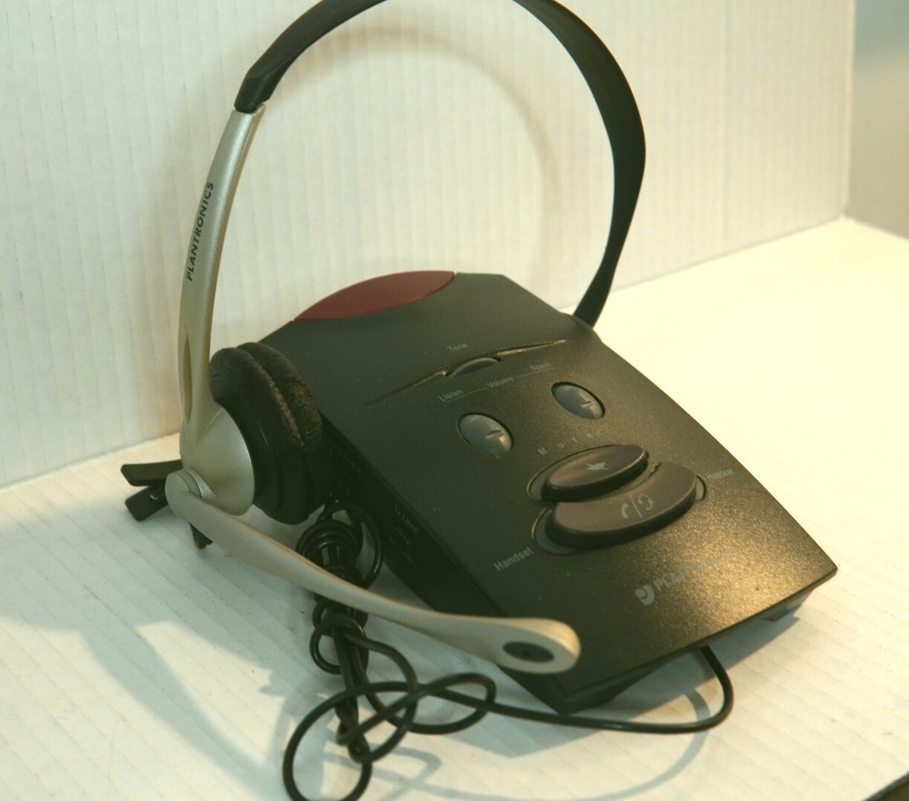 Plantronics S11 Headset System - Vintage Tech - USED/TESTED