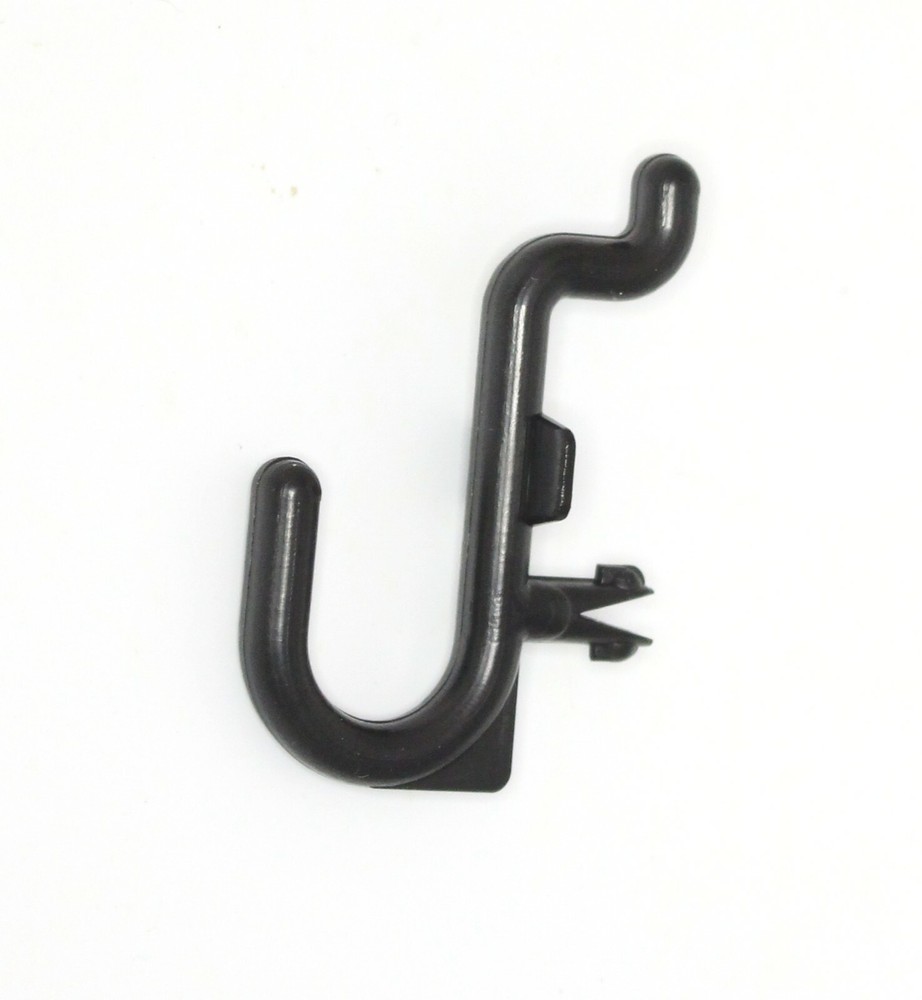 Plastic Black J & L Style Pegboard Hooks Kit - 200 Pack PEGBOARD NOT INCLUDED