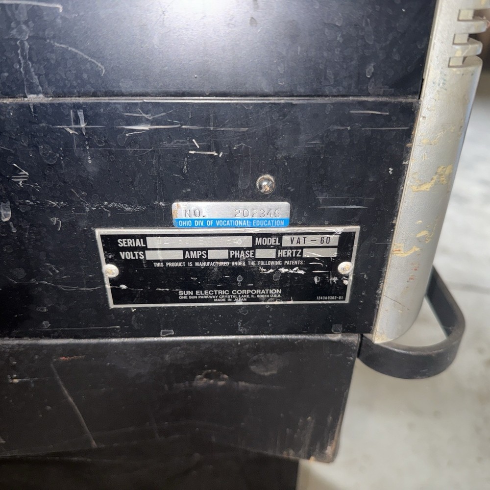 SUN VAT-60 BATTERY TESTER, Snap On