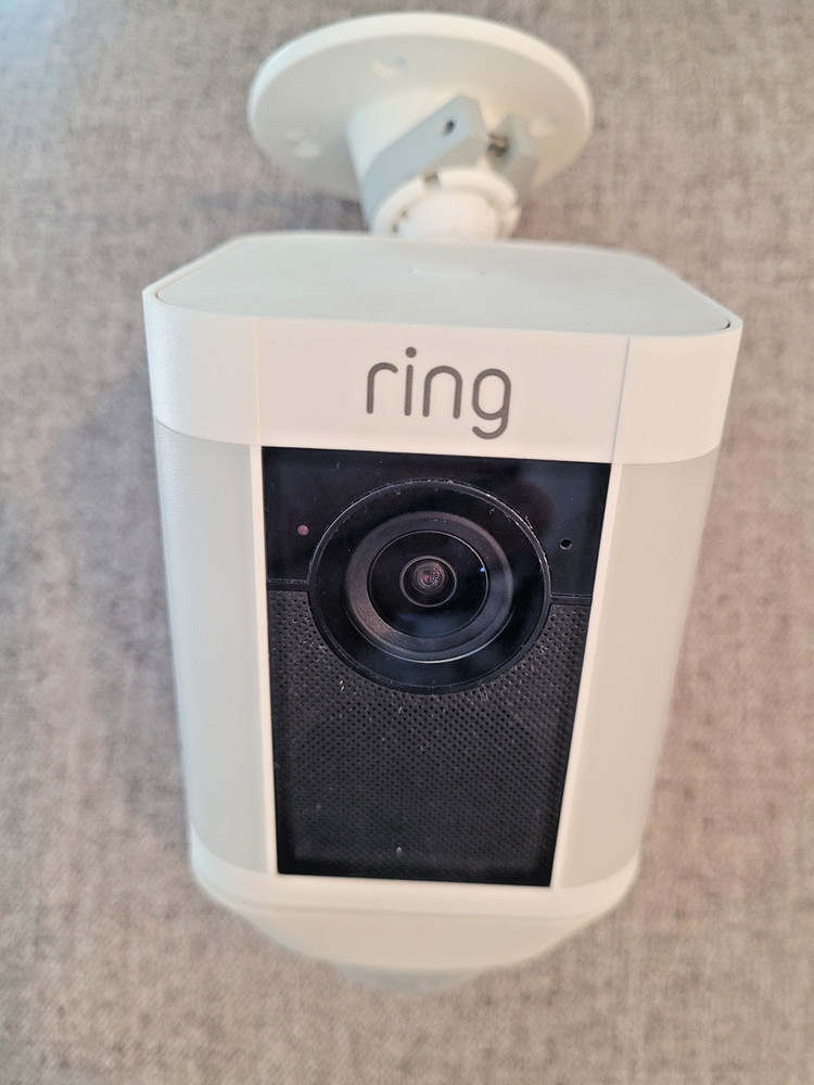 Ring Wireless Outdoor Spotlight Security Camera - White