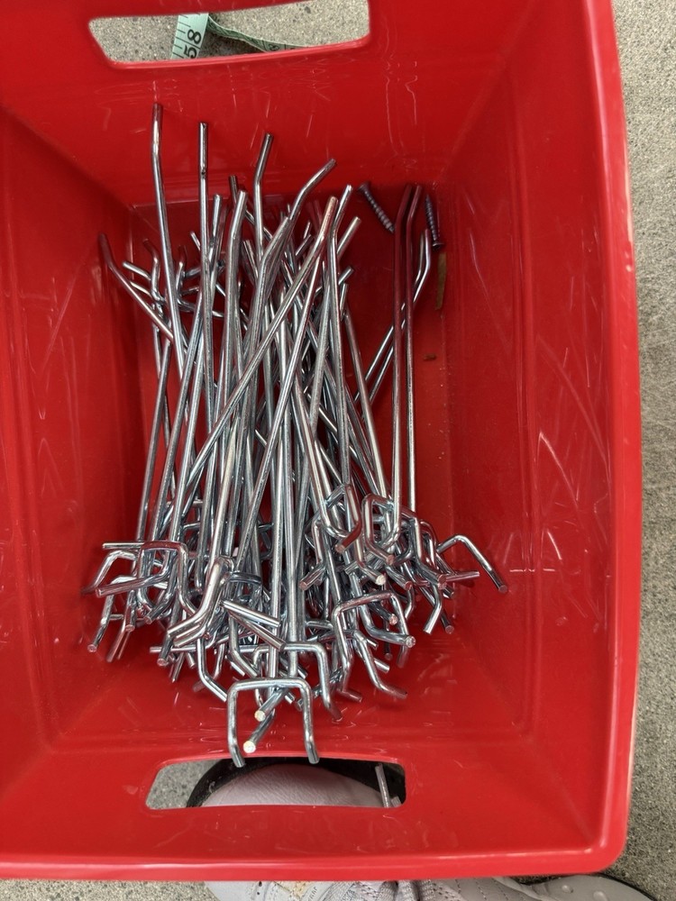7 Peg Board Hook for Hanging Tools and Accessories 50 Pack