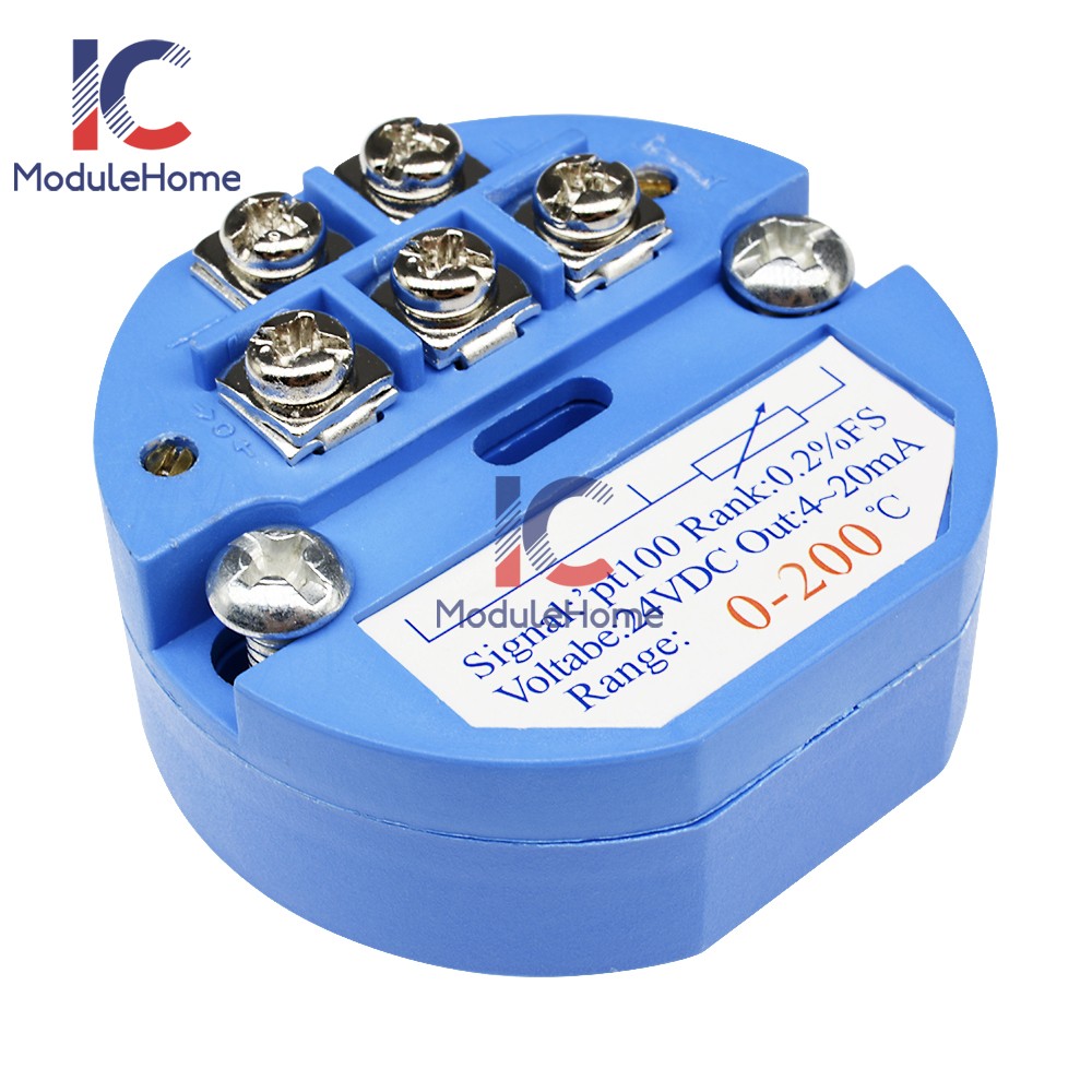 10pcs PT100 4-20MA 0-10V Temperature Sensor Transmitter Module