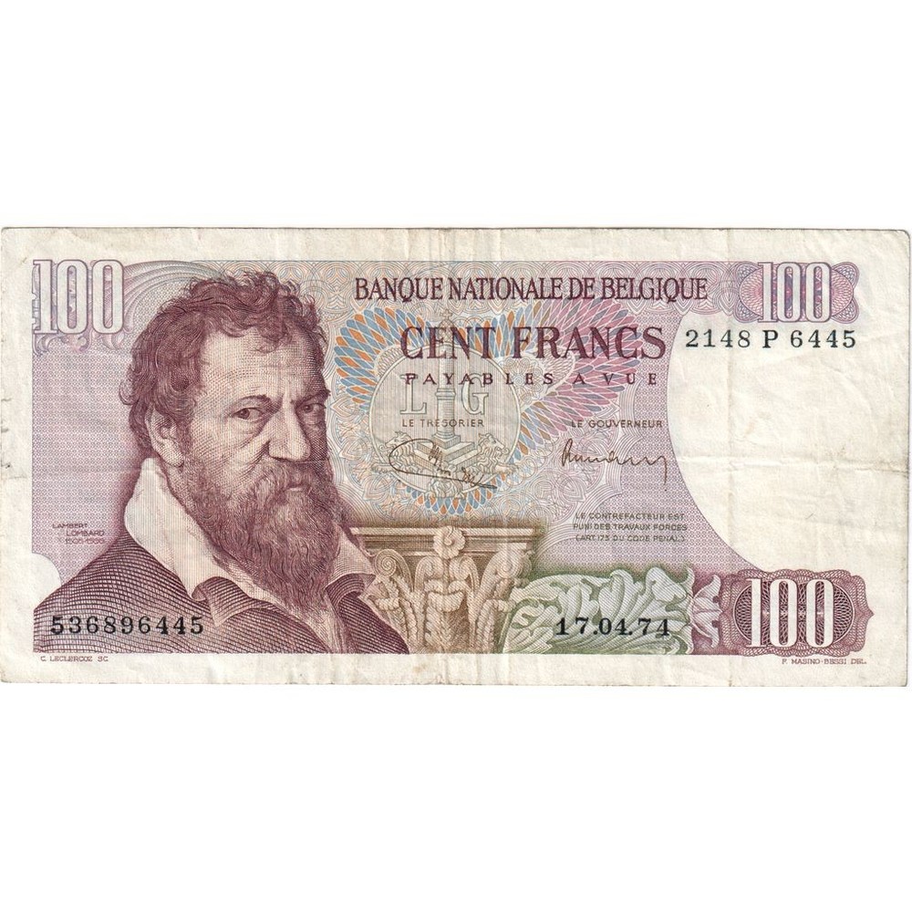 [#1294365] Belgium, 100 Francs, EF