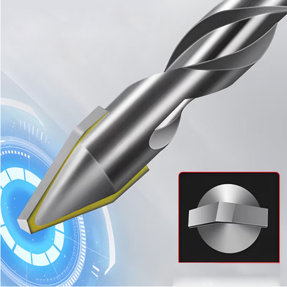 4pcs High-Strength Eccentric Twist Drill Bit, Oblique Head Eccentric Drill Bit