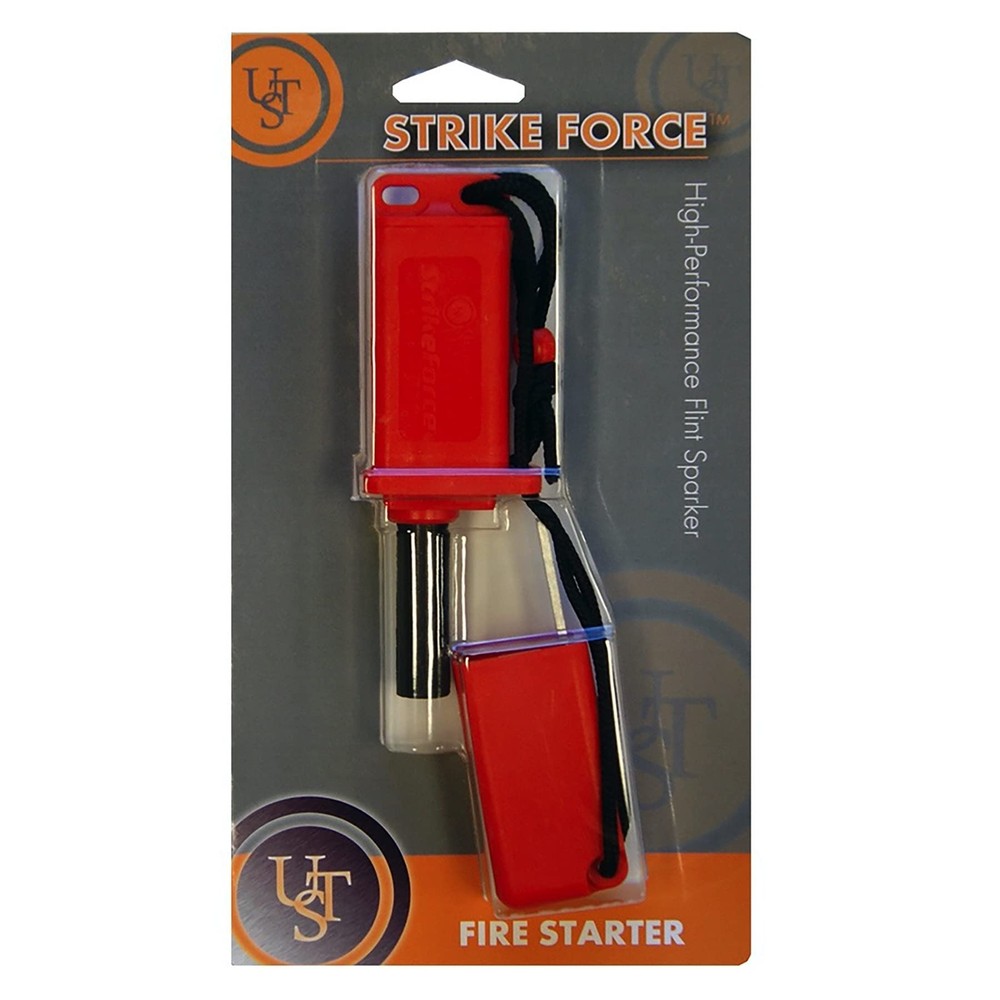 StrikeForce Fire Starter & Tinder, Camping, Backpacking, Hiking, Survival Orange