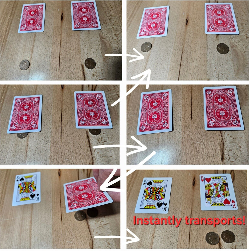 Magic Trick - Coin Transportation -Coins Vanish & Appear Instantly
