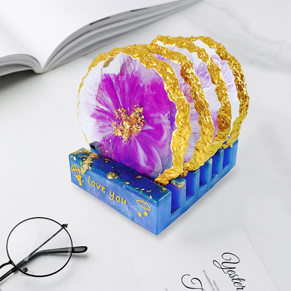 4pcs Silicone Mold Making Mold Coaster Coaster Mold