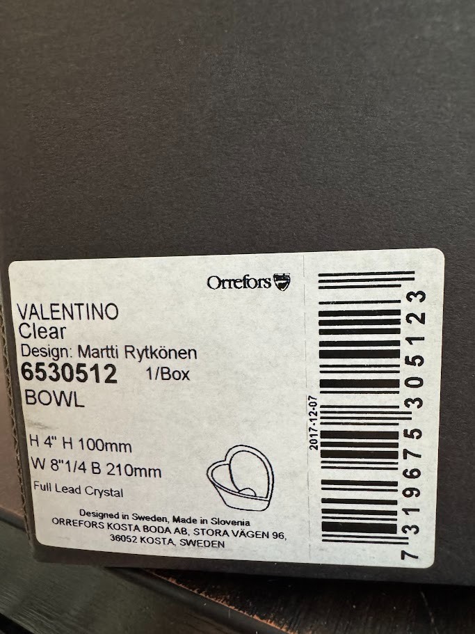 Orrefors Valentino Bowl