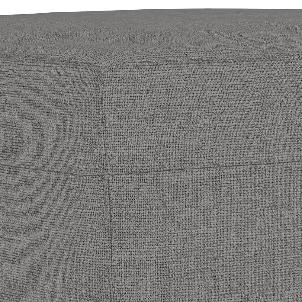 Bench Dark Grey Polyester Large Durable Rectangular