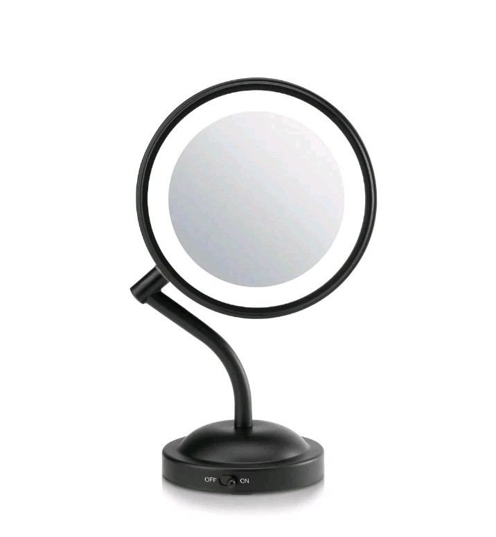 InfinitiPRO by: CONAIR lighted Makeup Mirror w/custom Magnification 360 Rotation
