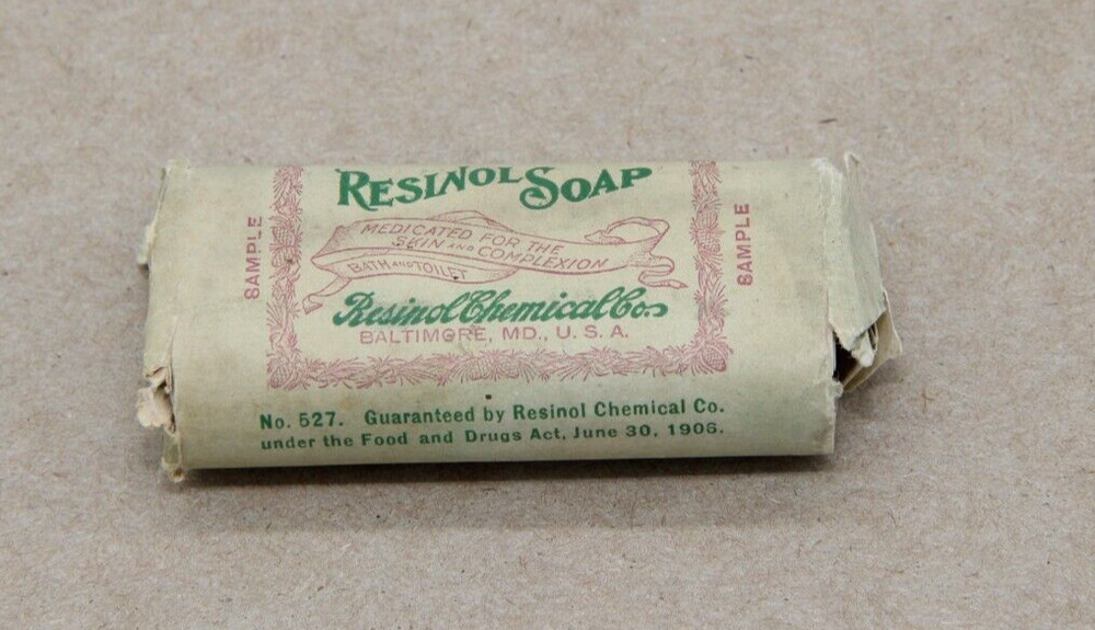 Vintage Small Resinol Soap Bar Unused