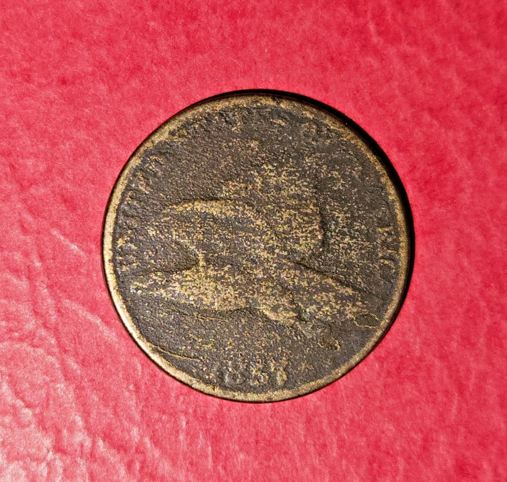 1857 Flying Eagle Penny  - Circulated