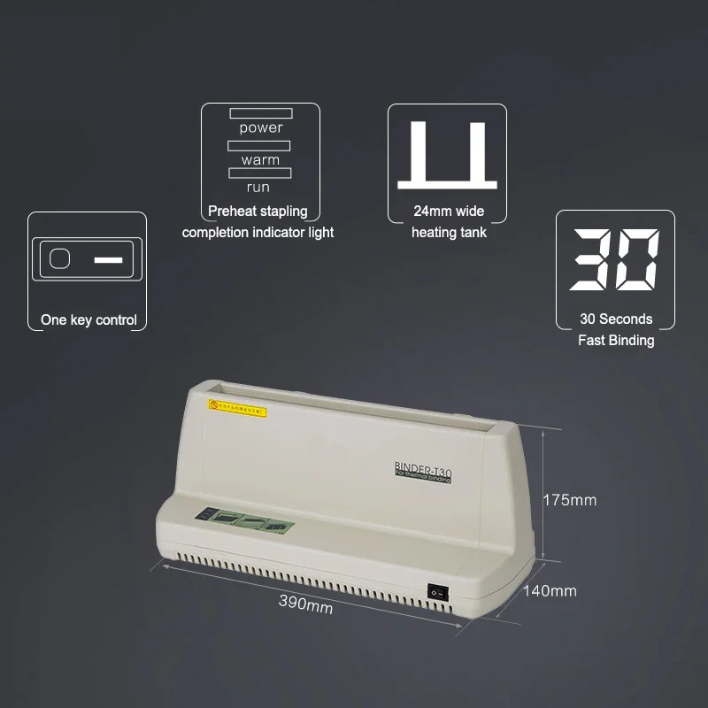 T30 Hot Melt Binding Machine Adhesive Binding Document Contract Text A4 Pack