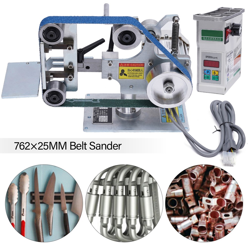 Belt Sander Bench Grinder Knife Sharpener with Large Table Polishing Sander