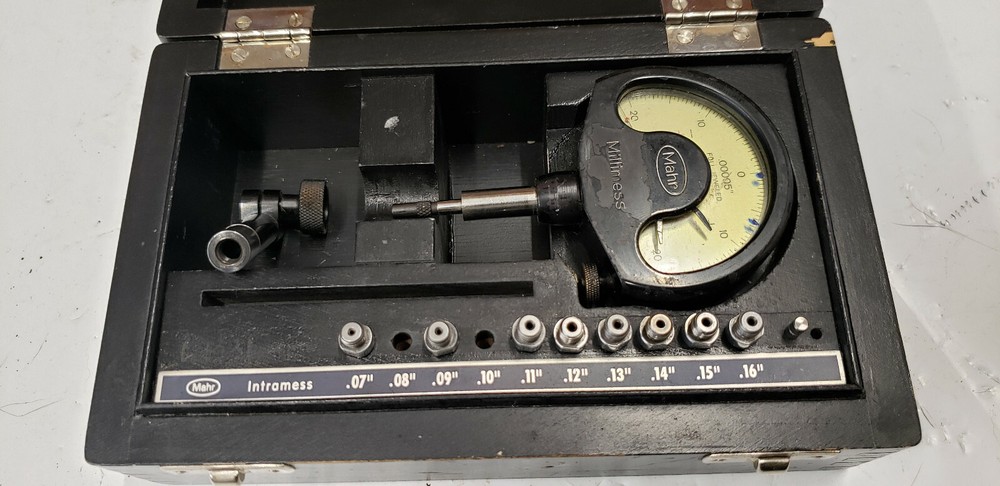 Mahr Millimess Intramess .07"-.16" Dial Indicator Set, MISSING .08 & .10"