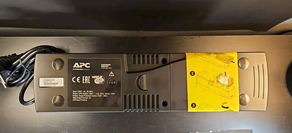 APC BE325-GR Battery Backup And Surge Protector. Uninterrupted Power Supply .