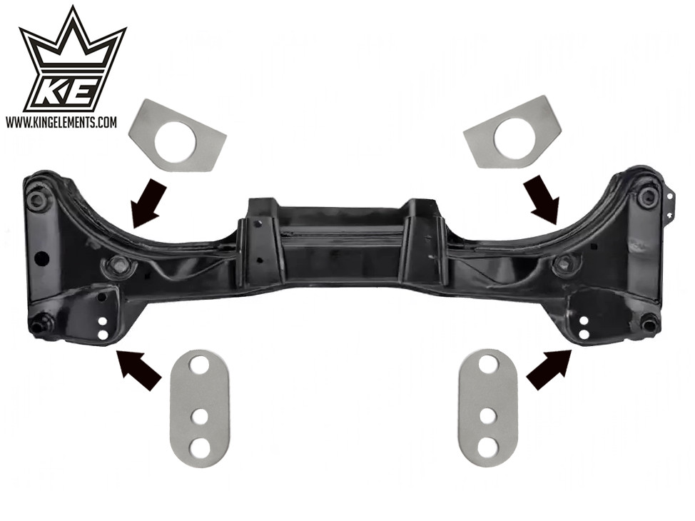 BMW E46 Plates to Reinforce the Front Subframe