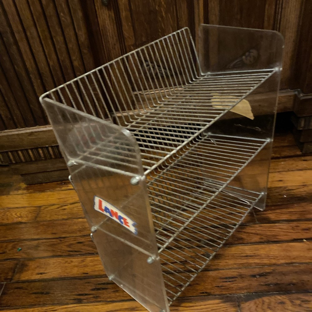 Vintage Lance Snacks Wire Display Rack 8x15x17"