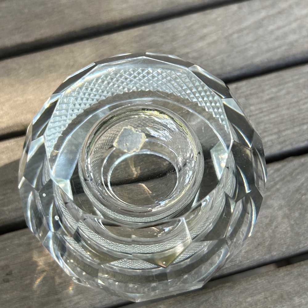  Thomas Webb & Son Crystal Faceted Matchstrike